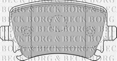 BORG & BECK bbp1877 -  Комплект тормозных колодок, дисковый тормоз